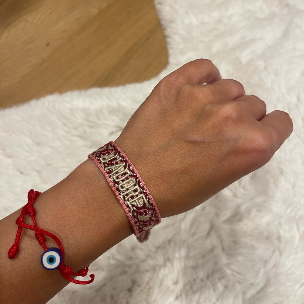 Pink Woven Dior J’Adore like Bracelet